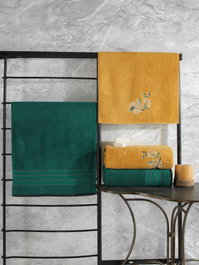 Mijölnir Hamam Setı Colorful - Verde y Amarillo